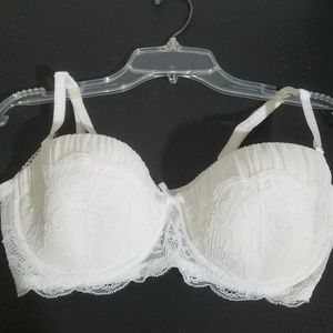 Adore Me 34D Sexy white pushup underwire Bra